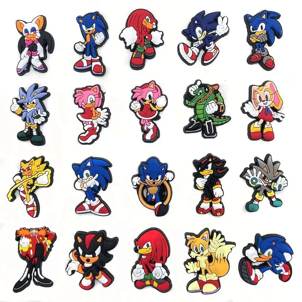 20-piece set of Sonic-themed Croc charms