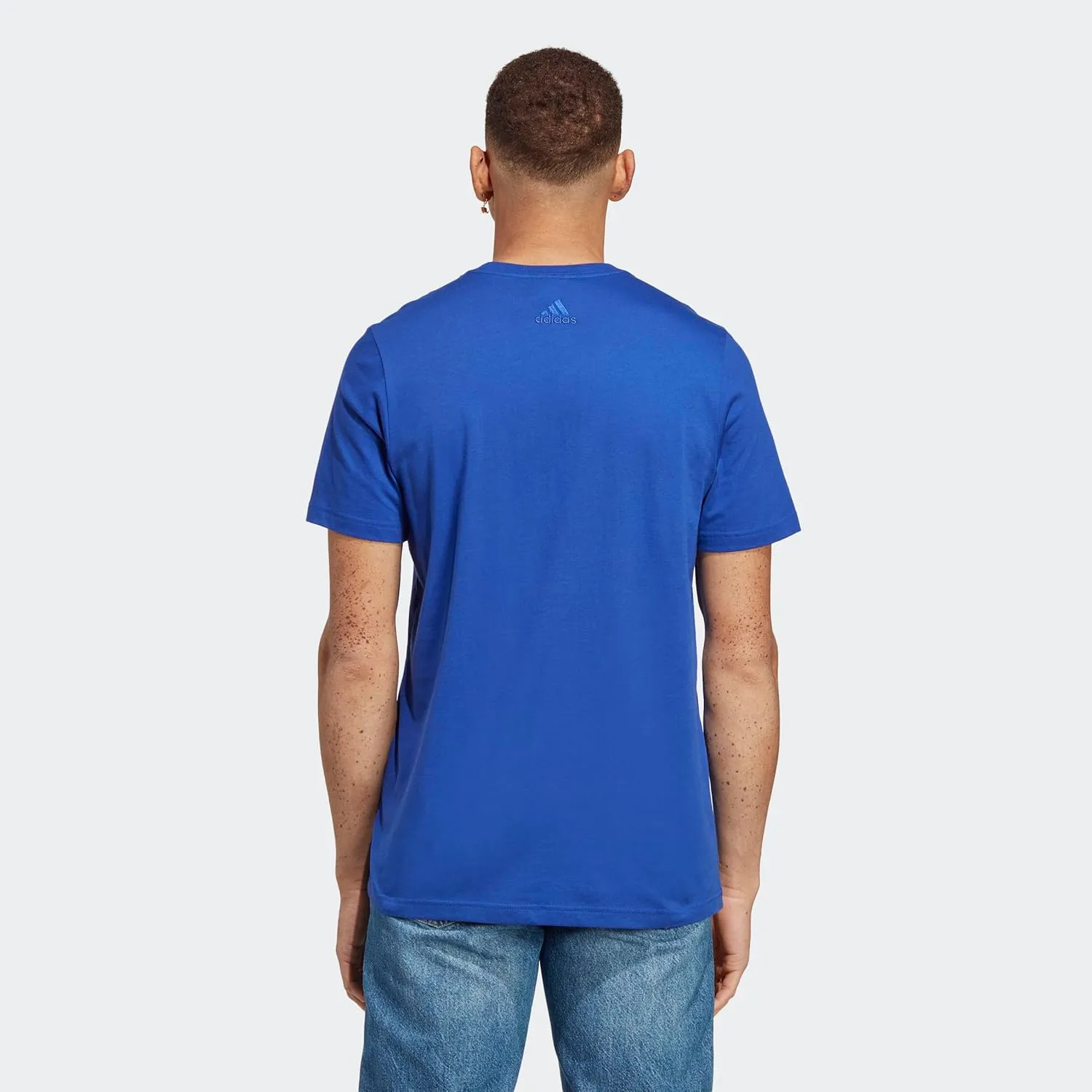 adidas Men's Essentials Single Jersey Linear Embroidered Logo T-Shirt