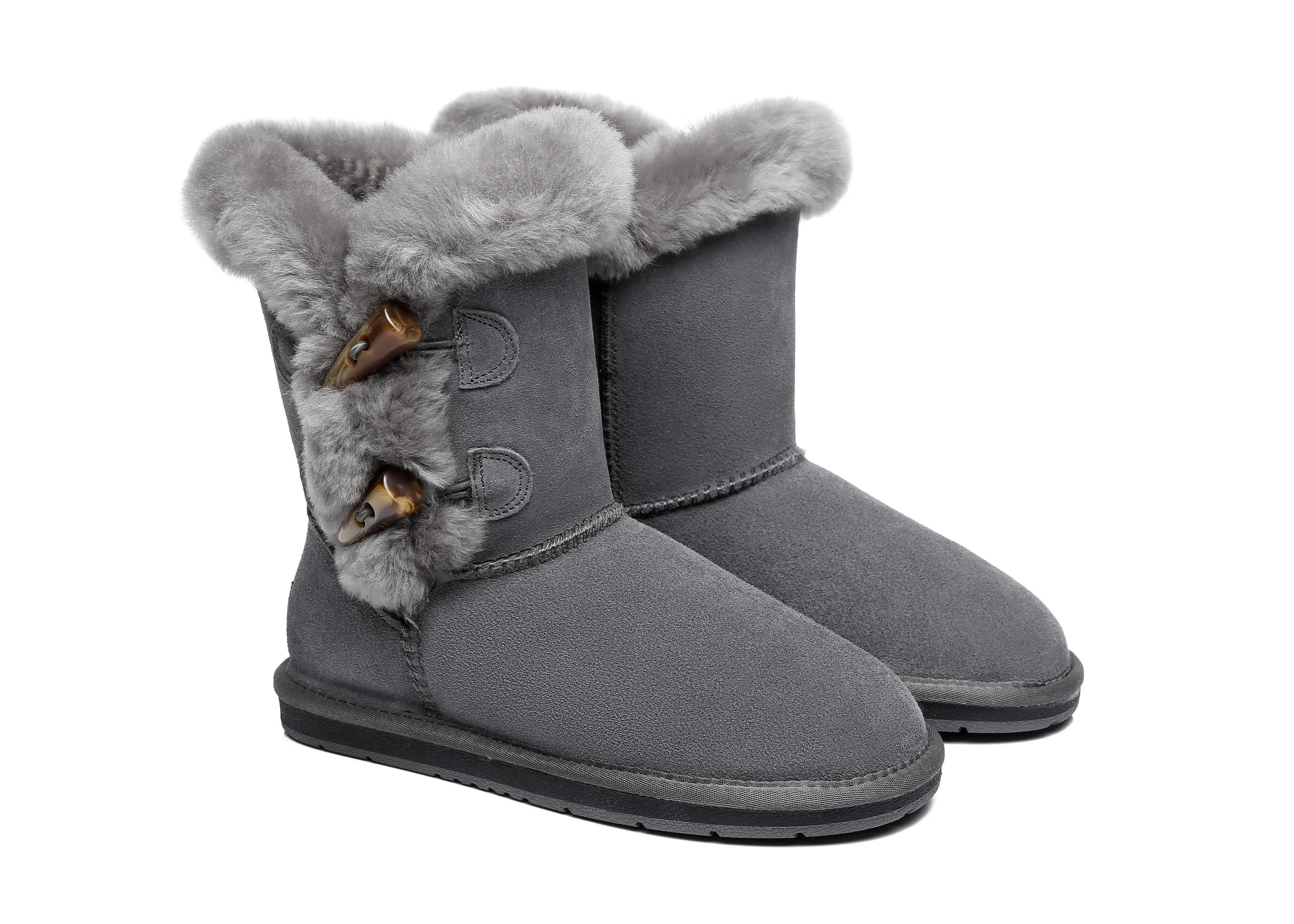 Australian Shepherd® UGG Women Talia Short Boots Double Horn Toggle Closure