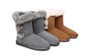 Australian Shepherd® UGG Women Talia Short Boots Double Horn Toggle Closure