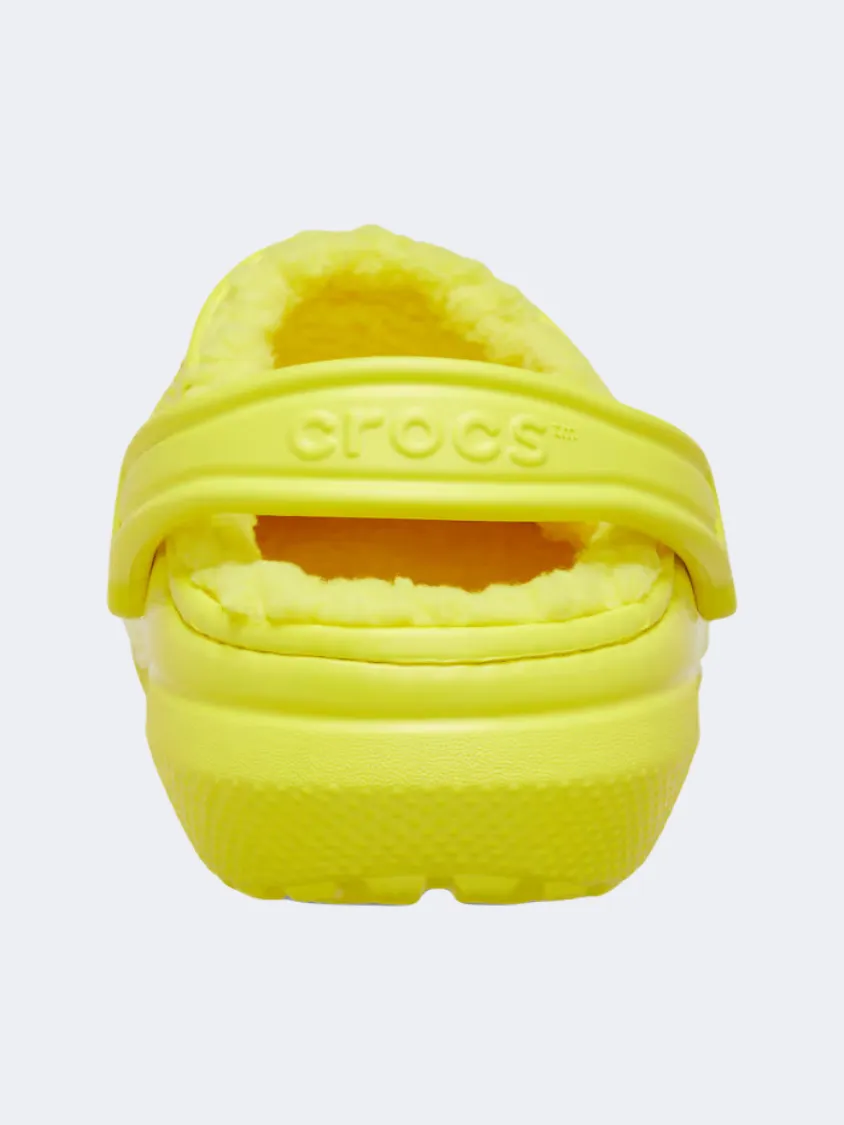Crocs Classic Lined Clog Unisex Lifestyle Slippers Cyber Yellow