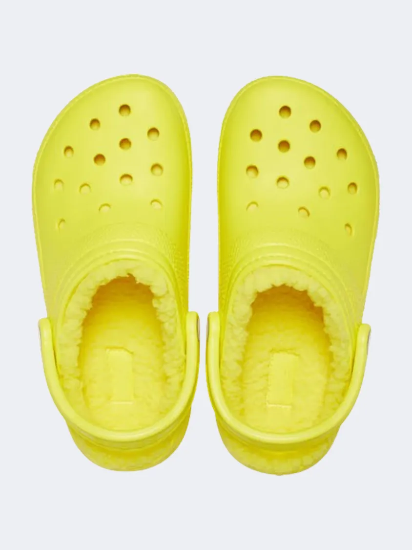Crocs Classic Lined Clog Unisex Lifestyle Slippers Cyber Yellow