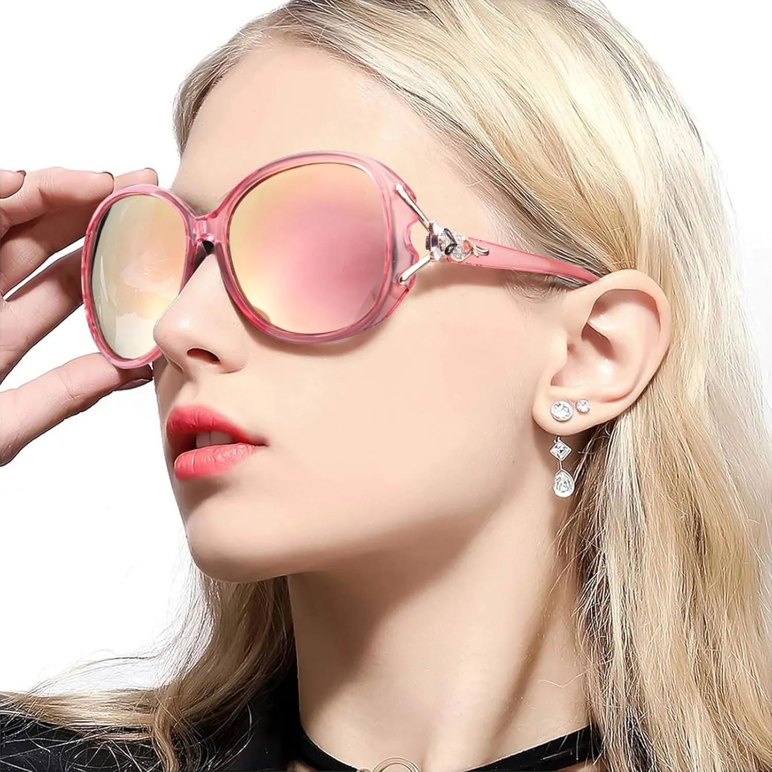 FIMILU Sunglasses for Women Trendy Polarized Sunglasses Oversized Big Sun Glasses Ladies Shades UV Protection