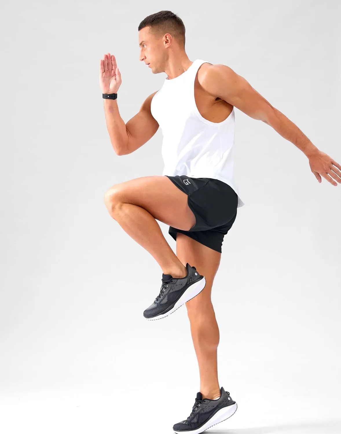 G Gradual Running Shorts for Men 3.5 inch Lightweight Breathable Gym Shorts with Brief Liner Athletic Training Workout Sport