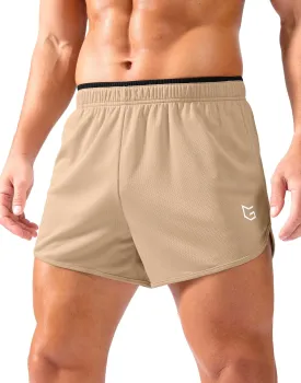 G Gradual Running Shorts for Men 3.5 inch Lightweight Breathable Gym Shorts with Brief Liner Athletic Training Workout Sport