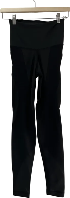 Nike Black High Waisted Ribbed Leggings UK S