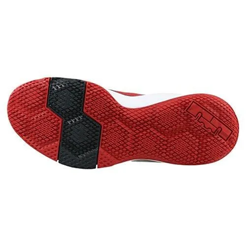 Nike Men's Lebron Witness II Basketball Shoe Black/White-Gym Red (9)