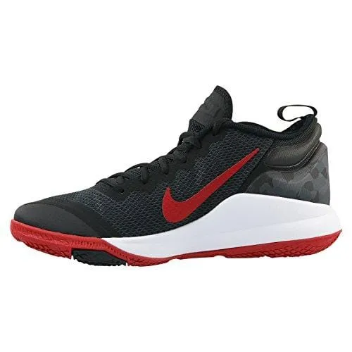 Nike Men's Lebron Witness II Basketball Shoe Black/White-Gym Red (9)