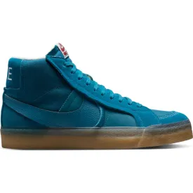 Nike SB Blazer Mid Premium Plus Skateboard Shoe - Green Abyss/Green Abyss-Phantom