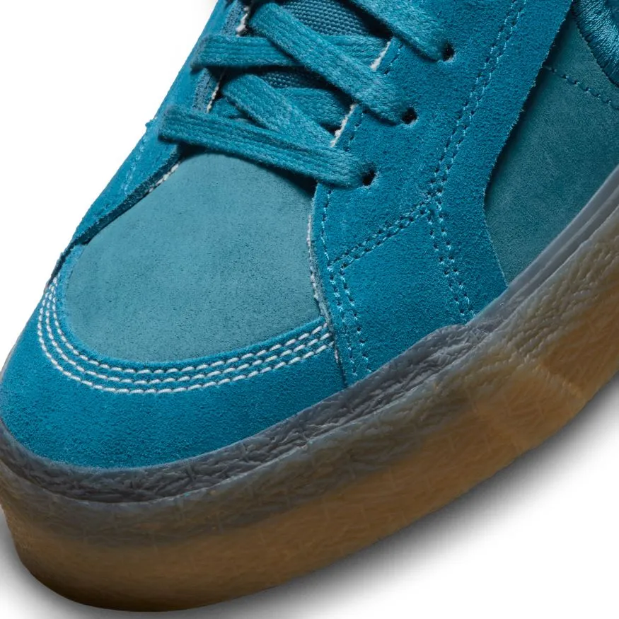 Nike SB Blazer Mid Premium Plus Skateboard Shoe - Green Abyss/Green Abyss-Phantom