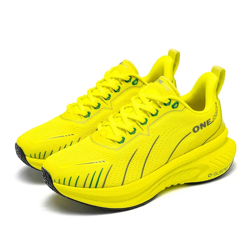 ONEMIX New Cushioning Running Shoes For Men Suitable Heavy Runners Lace Up Sports Women Non-slip Outdoor Athletic Male Sneakers