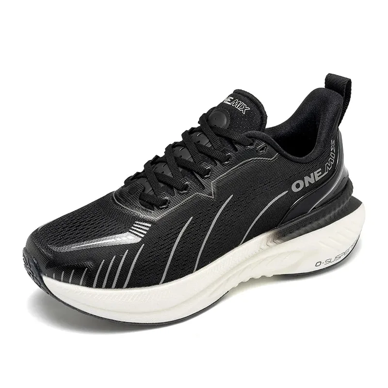 ONEMIX New Cushioning Running Shoes For Men Suitable Heavy Runners Lace Up Sports Women Non-slip Outdoor Athletic Male Sneakers