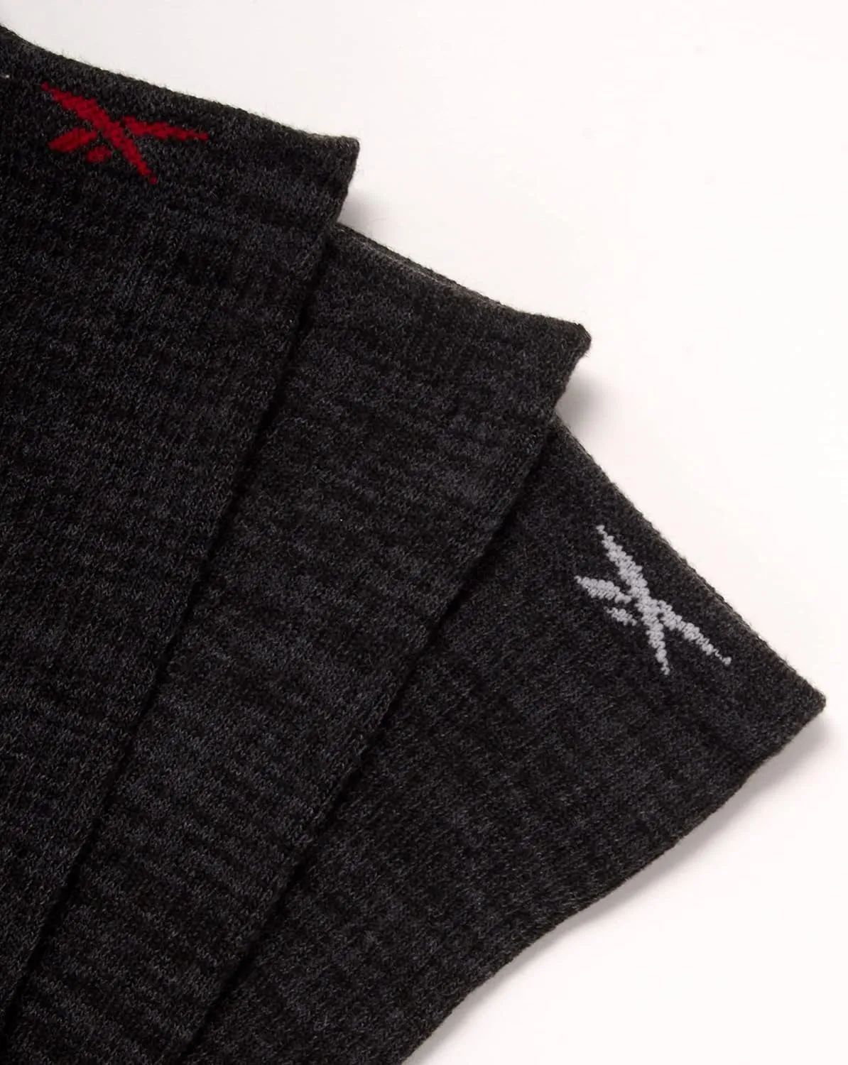 Reebok Men's Crew Socks - 10 Pack Stretch Performance Cushioned Crew Socks - Arch Support Athletic Socks for Men (6-12.5)
