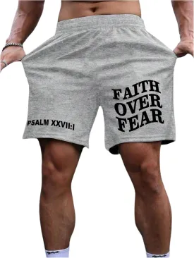 SOLY HUX Men's Graphic Shorts High Waist Elastic Casual Workout Athletic Gym Summer y2k Shorts