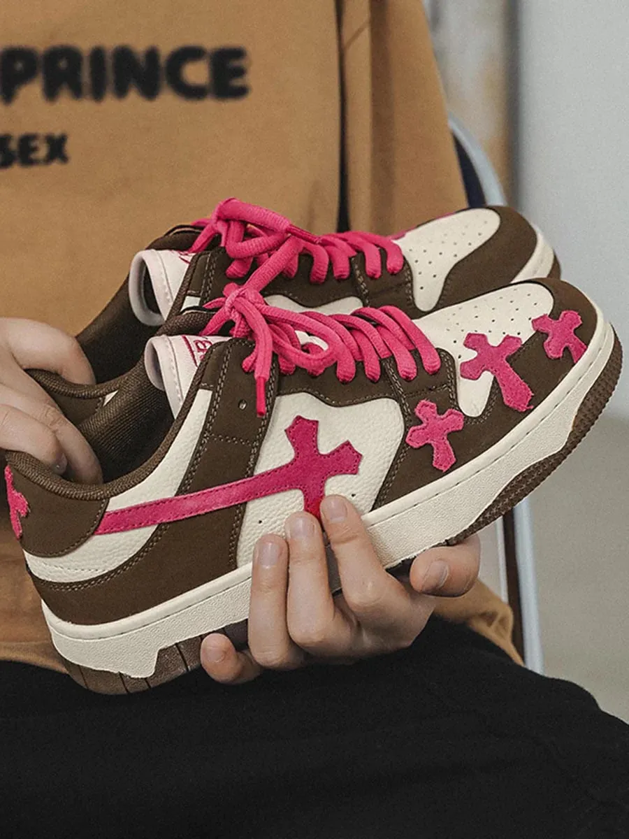 Splicing Skateboard Sneakers
