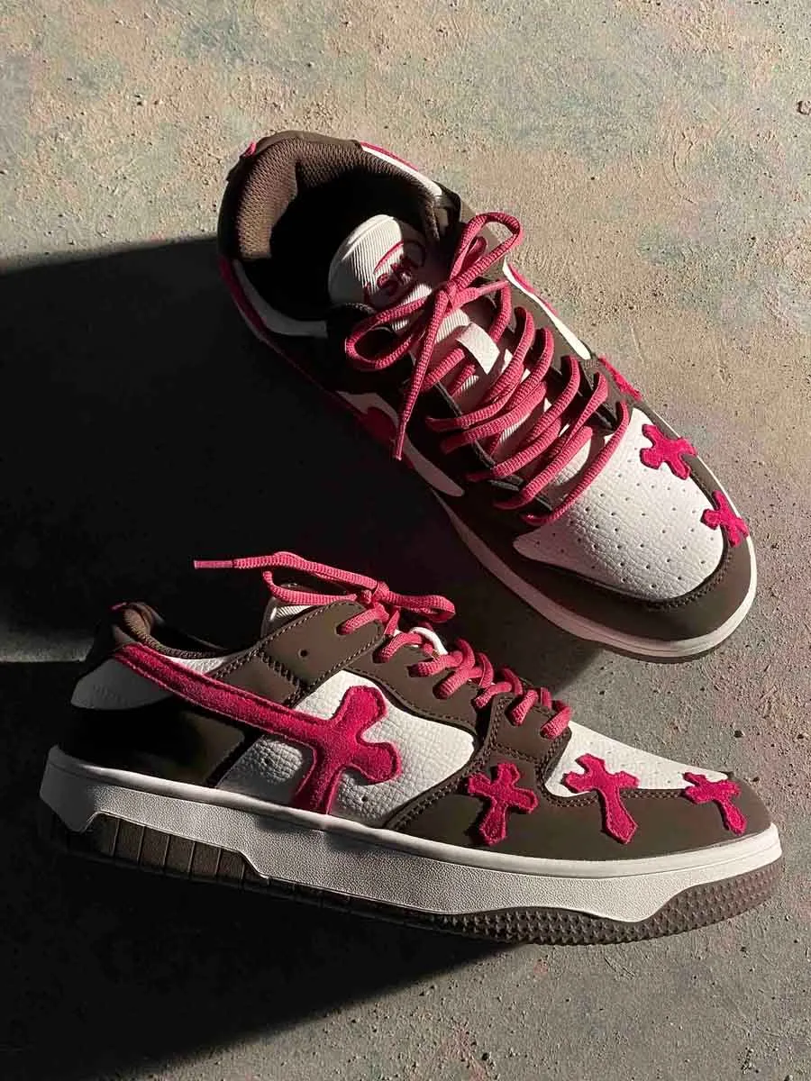 Splicing Skateboard Sneakers