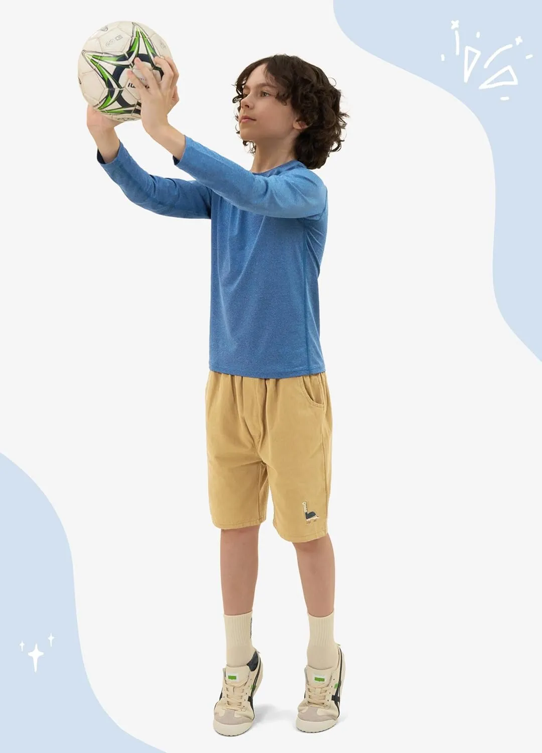 Willit Boy's UPF 50  Sun Protection Shirt Long Sleeve Rash Guard Swim Shirts Youth SPF Fishing Quick Dry Shirt